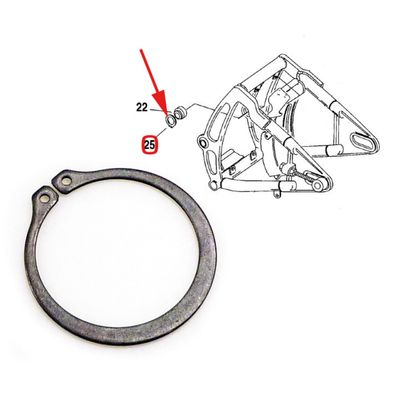 Låsring MCS Softail 84-99 (10-pack)