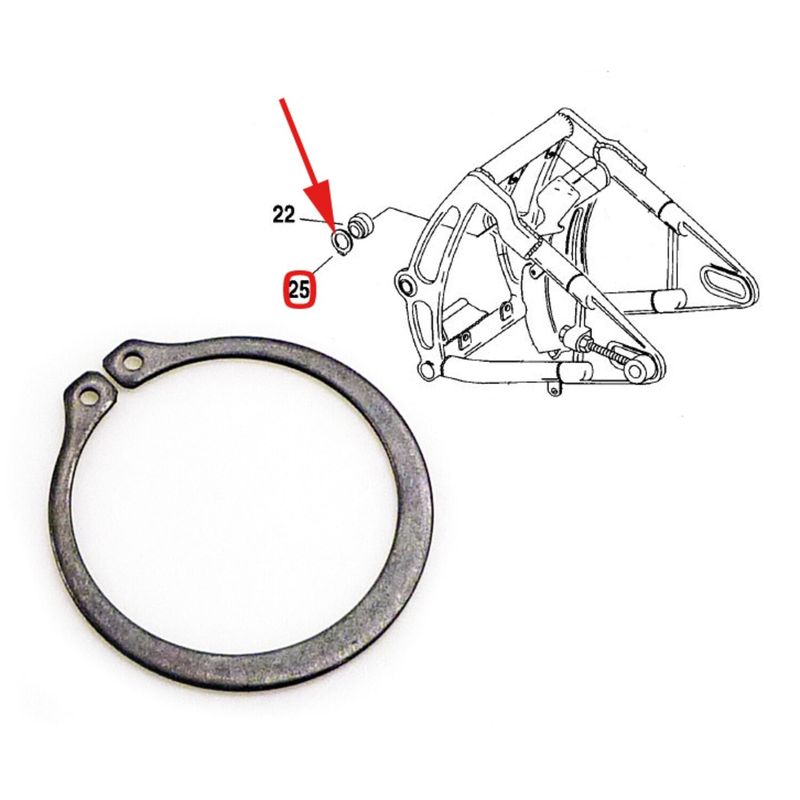 Låsring MCS Softail 84-99 (10-pack)