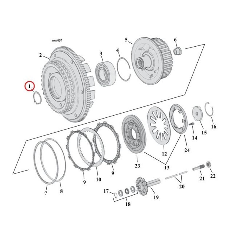 Låsring MCS Big Twin 90-26