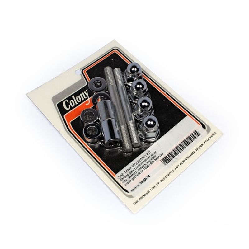 Monteringssats bensintank Colony krom XL Sportster 58-85 (4-pack)