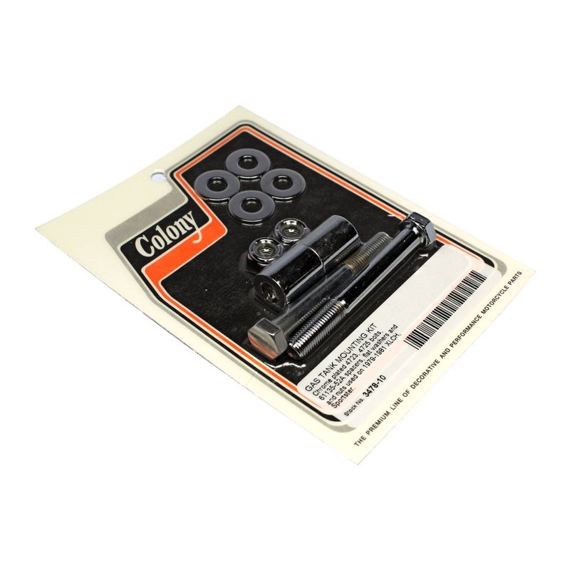 Monteringssats bensintank Colony XLCH, XL Sportster 79-81 krom