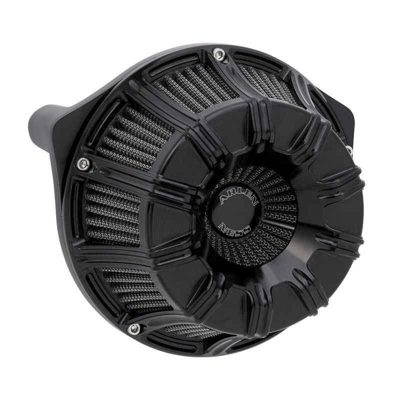 Luftfiltersats Arlen Ness 10-GAUGE All svart Softail 18-24