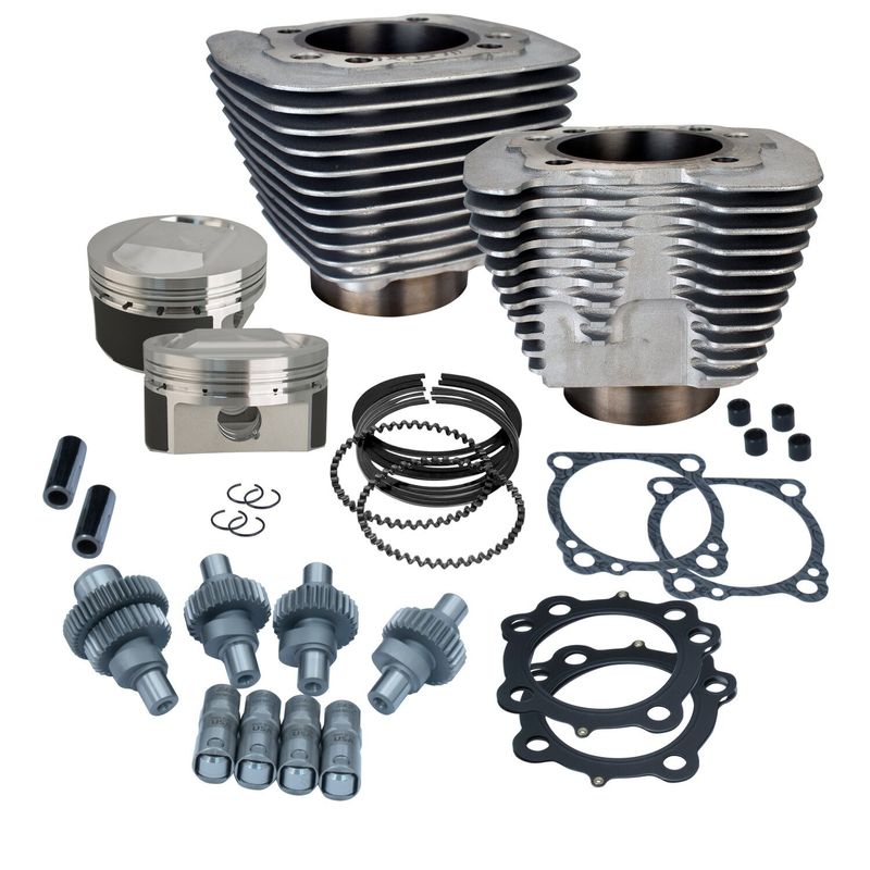 Kolvsats S&S 883 1250 Hooligan XL1200 00-22 svart