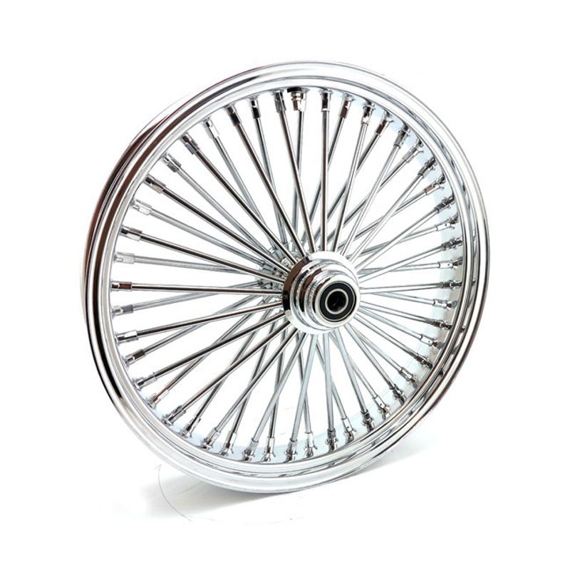 Framhjul MCS radial 48 tjocka ekrar 3.50x21 enkel skiva krom FXDWG 04-05