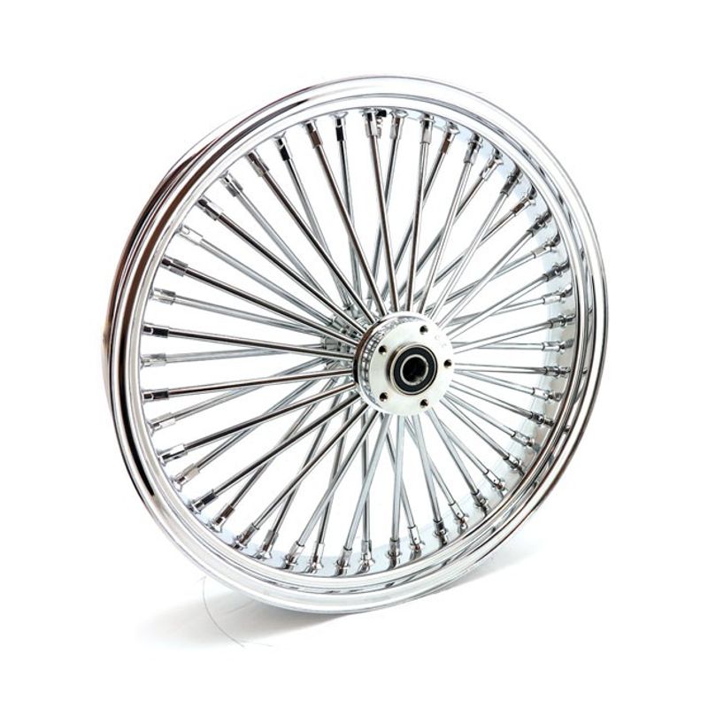 Framhjul MCS radial 48 tjocka ekrar 3.50x21 enkel skiva krom FXDWG 04-05