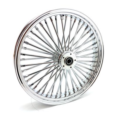 Framhjul MCS radial 48 tjocka ekrar 3.50x21 enkel skiva krom FXDWG 04-05