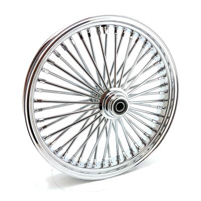 Framhjul MCS radial 48 tjocka ekrar 3.50x21 enkel skiva krom FXDWG 04-05