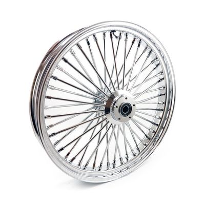 Framhjul MCS radial 48 tjocka ekrar 3.50x23 dubbla skivor krom