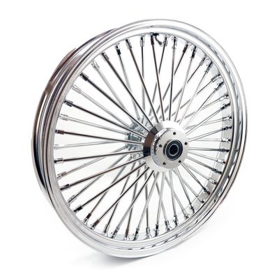 Framhjul MCS radial 48 tjocka ekrar 3.50x23 dubbla skivor krom