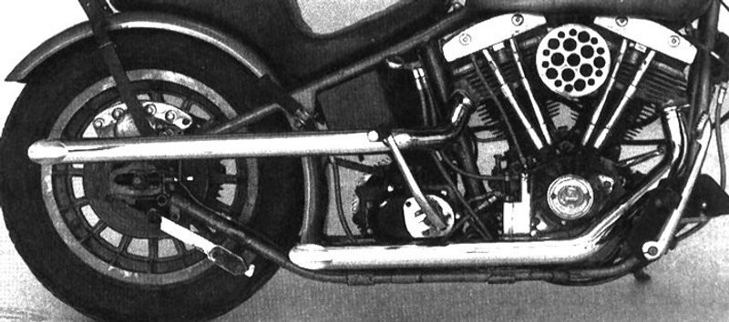 Dragpipes Shotgun Shovelhead 70-84, 40 långa