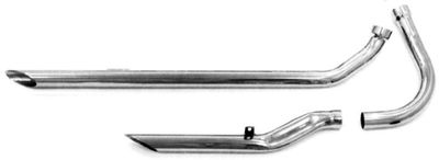 Shotgun dragpipes Panhead, 3-delat, 40 långa