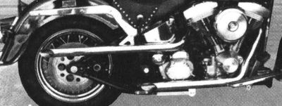 Shotgun dragpipes FXST/FLST 84-06, 40 långa