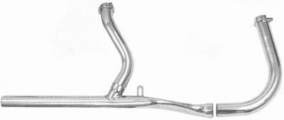 Avgassystem 2-1 originaltyp Shovelhead 66-69, Paughco