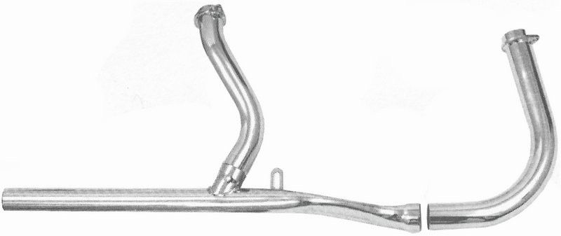 Avgassystem 2-1 originaltyp Shovelhead 66-69, Paughco