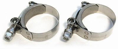 Klammer avgasrör Paughco rostfri XL Sportster 57-85