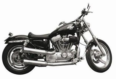 2-2 Avgassystem Sportster 86-03, Euro 2, polerad rostfritt