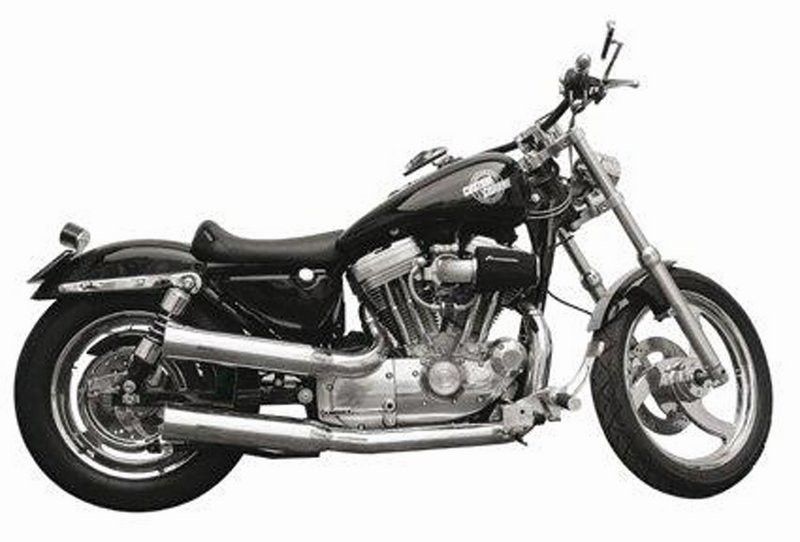 2-2 Avgassystem Sportster 86-03, Euro 2, polerad rostfritt
