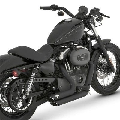 Avgassystem Vance & Hines 2-1/2" svart XL Sportster 04-13