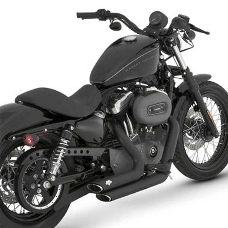 Avgassystem Vance & Hines 2-1/2" svart XL Sportster 04-13