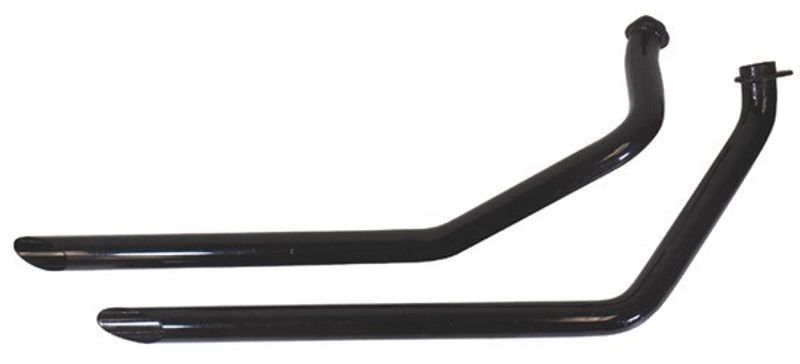 Avgassystem V-Factor Drag Pipes 1 3/4x40 tum svart FX 71-84 FXWG 81-82