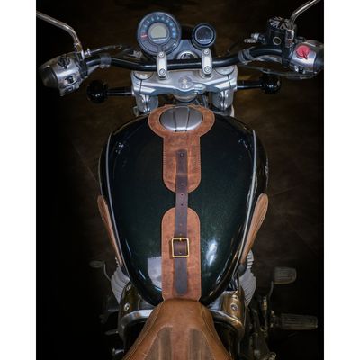Tankrem Trip Machine Royal Enfield Super Meteor/Shotgun 650 tobaksbrun