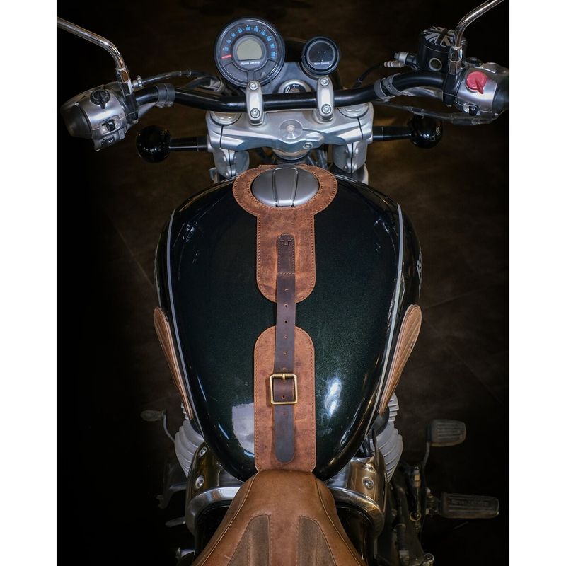 Tankrem Trip Machine Royal Enfield Super Meteor/Shotgun 650 tobaksbrun