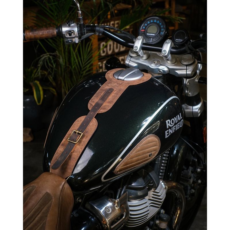 Tankrem Trip Machine Royal Enfield Super Meteor/Shotgun 650 tobaksbrun