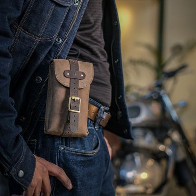 Väska Trip Machine Moto Exclusive Utility Pouch tobaksbrun