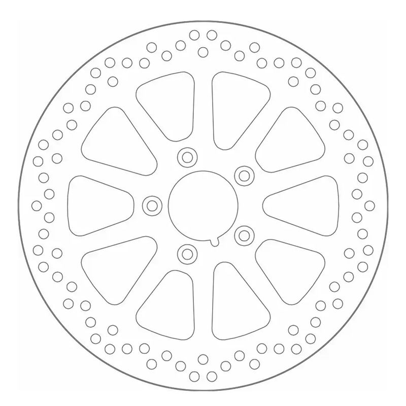 Bromsskiva fram SBS 10 Spoke Rigid 300mm Softail 15-26