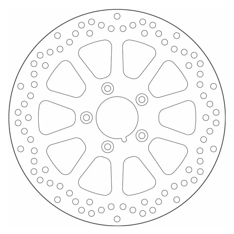 Bromsskiva fram SBS 10 Spoke Rigid 292mm Softail 00-14