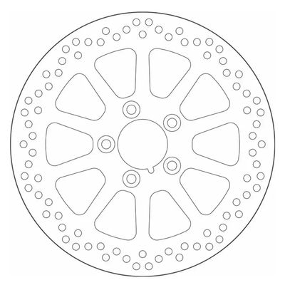 Bromsskiva bak SBS 10 Spoke Rigid 300mm 6mm FLT/Touring 08-26