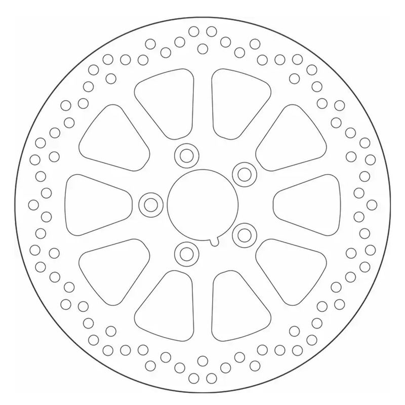 Bromsskiva bak SBS 10 Spoke Rigid 300mm 6mm FLT/Touring 08-26