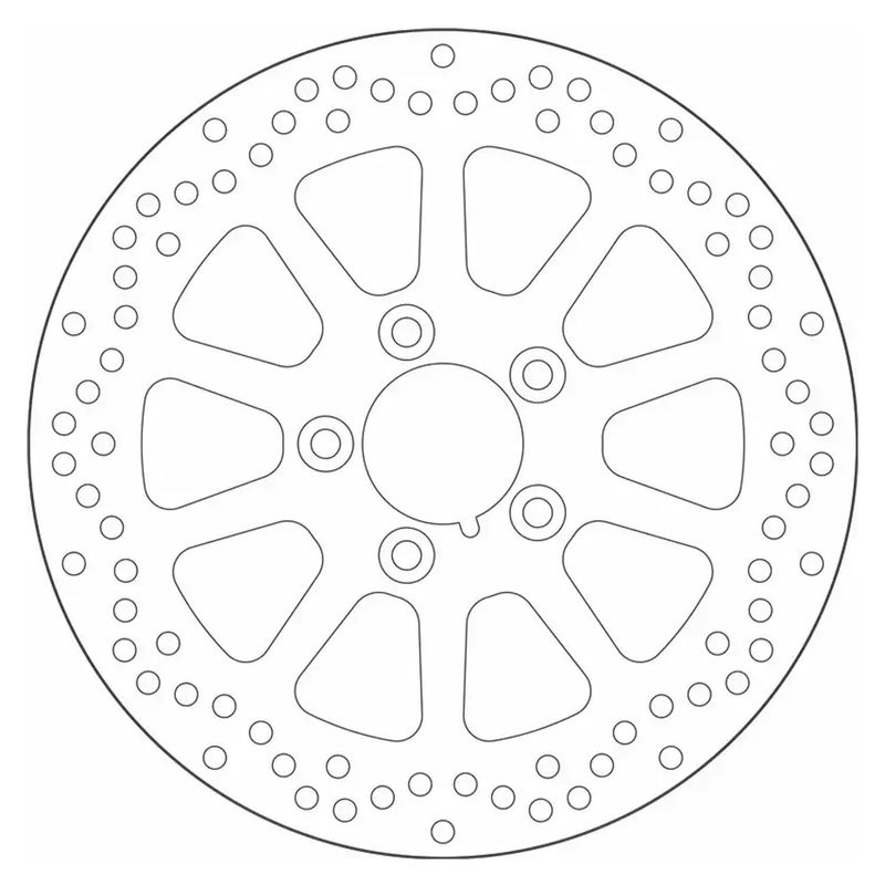Bromsskiva bak SBS 10 Spoke Rigid 292mm Softail 00-26
