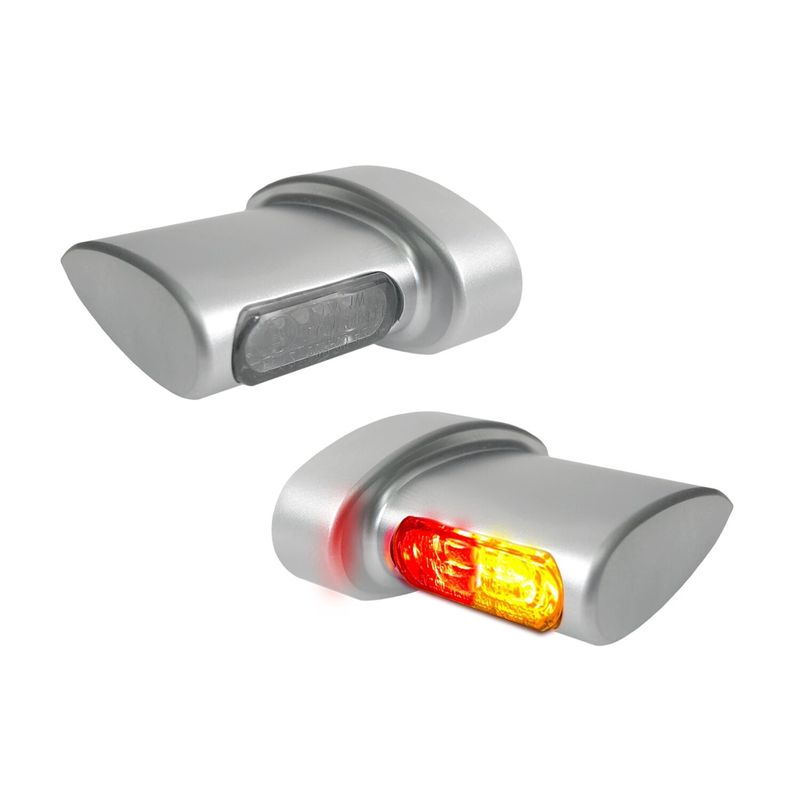 Blinkers baklykta HeinzBikes Aero Micro Winglets 3 satin krom universal