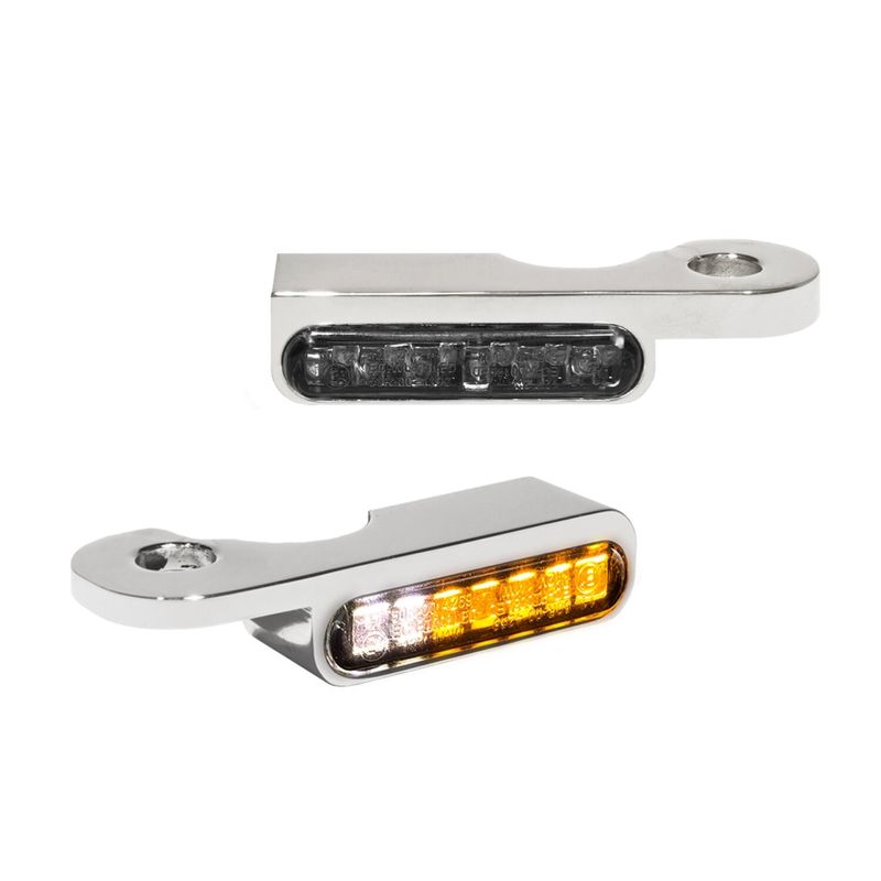 Blinkers styre HeinzBikes Stripes PL krom FLT/Touring 21-25 HBTS-FLH21-C-PL