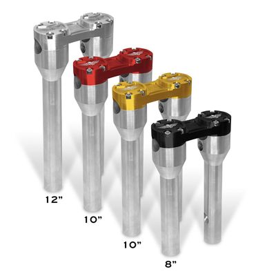 Risers HeinzBikes Clubstyle 8" 1" rak silver svart