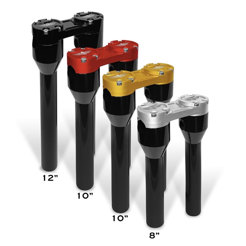 Risers HeinzBikes Clubstyle 8" rak svart röd