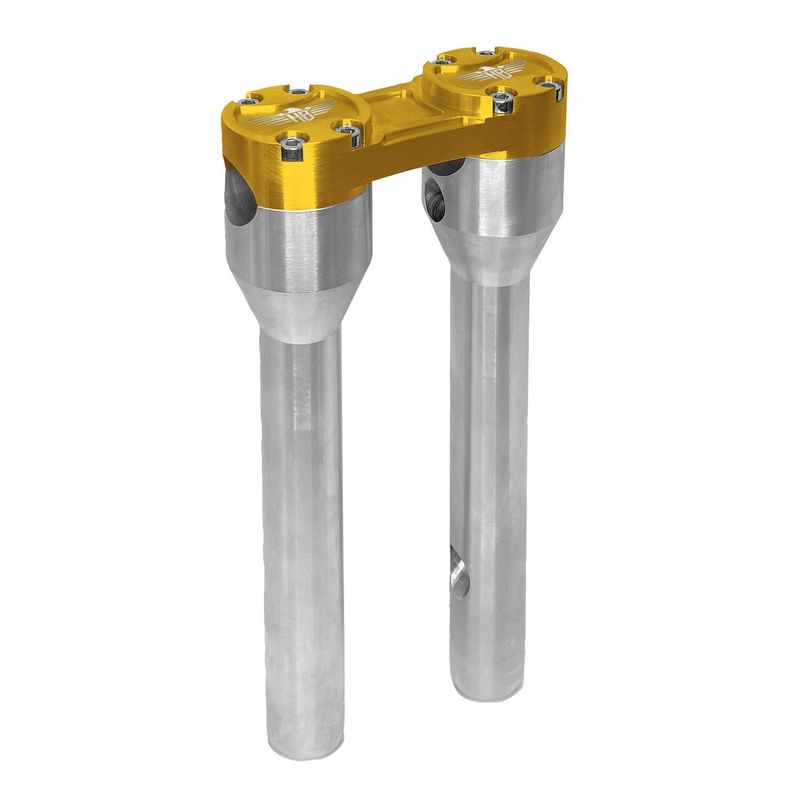 Risers HeinzBikes Clubstyle 12" 1" rak silver guld