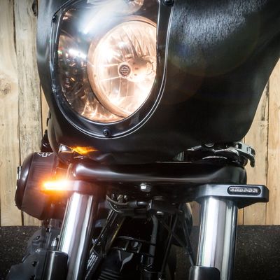 Blinkers framgaffel HeinzBikes ZC-Line 56mm LED silver universal