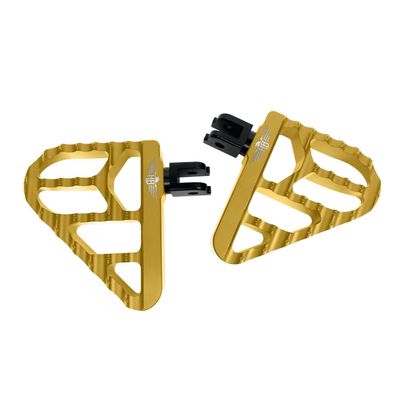 Fotplattor HeinzBikes V2 guld Softail 18-24 HB-MFBV2-M8P-G