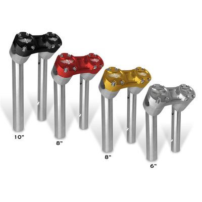 Risers HeinzBikes Clubstyle 6" 1" silver guld
