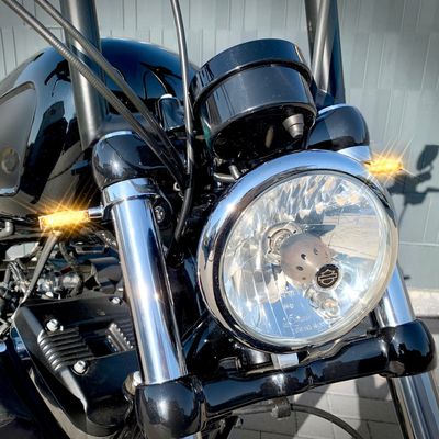 Blinkers HeinzBikes Blokk Line LED krom universal