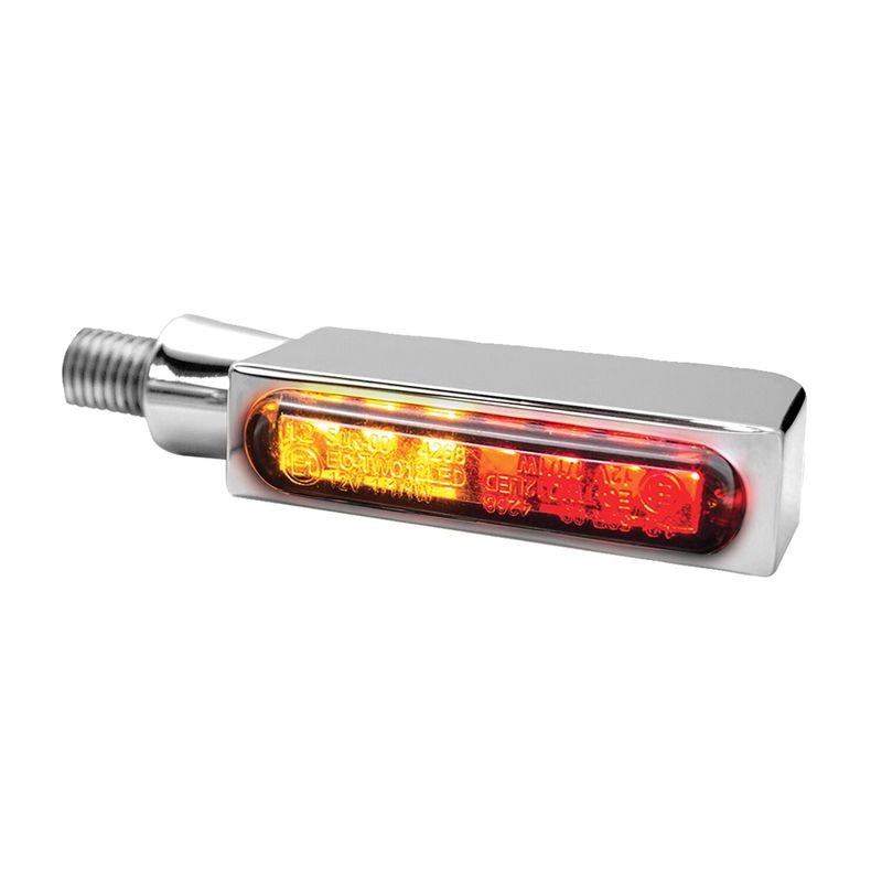 Blinkers baklykta HeinzBikes Blokk Line 3 1 krom universal