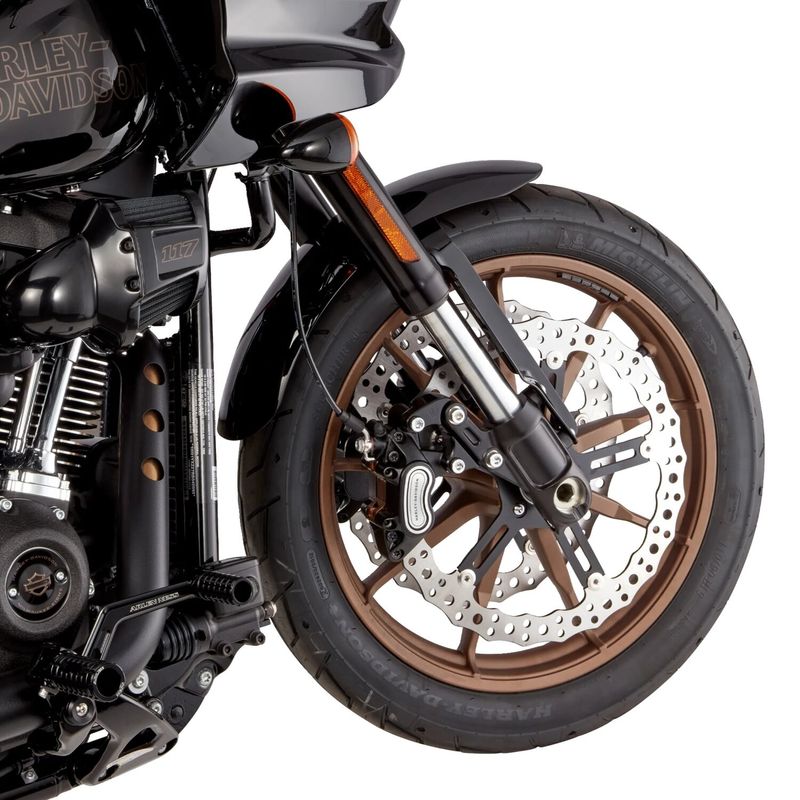 Bromsskiva fram Arlen Ness Jagged 15" vänster Left front Dyna 00-05 m.fl.