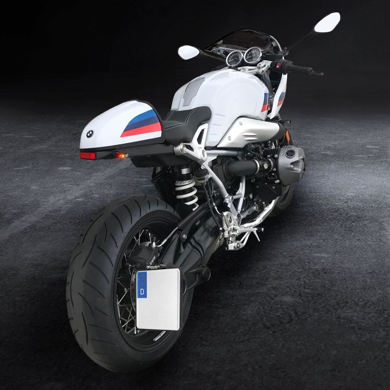 Nummerplåtshållare sidomontering HeinzBikes svart BMW R nineT models 14-20 HBSKZ-R9T-L