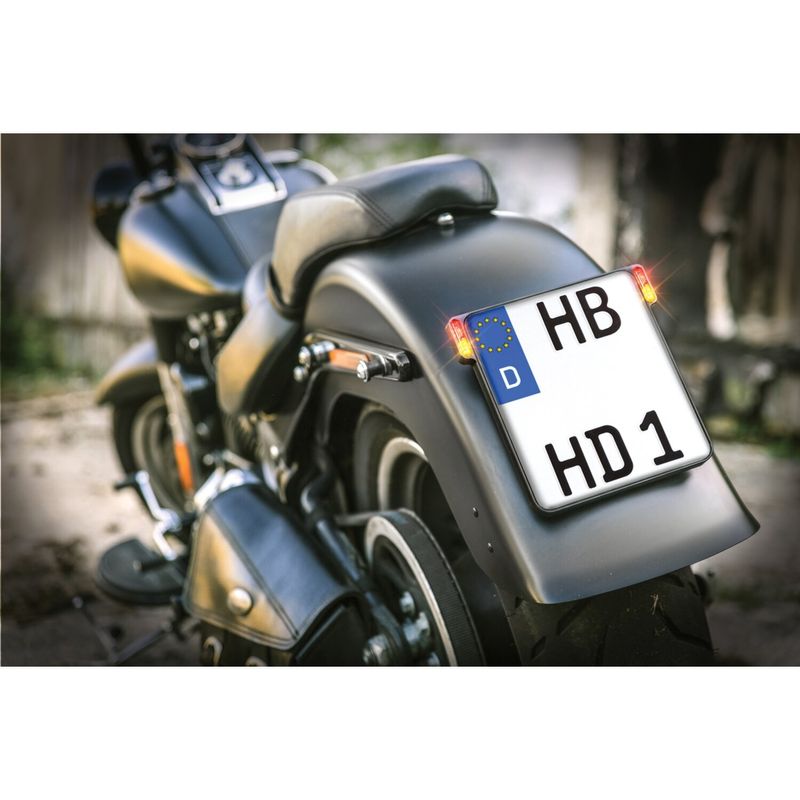Nummerplåtshållare HeinzBikes All-in-One svart HBKZ-MB-3TS