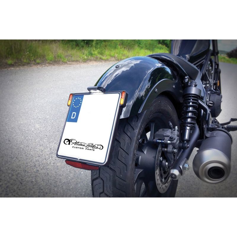 Nummerplåtshållare HeinzBikes All-in-One svart HBKZ-MB-3TS