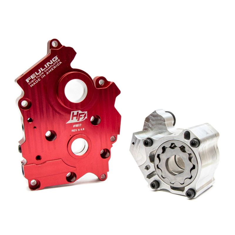 Oljepump och kamplatta Feuling HP Water M8. Center/Water cooled models