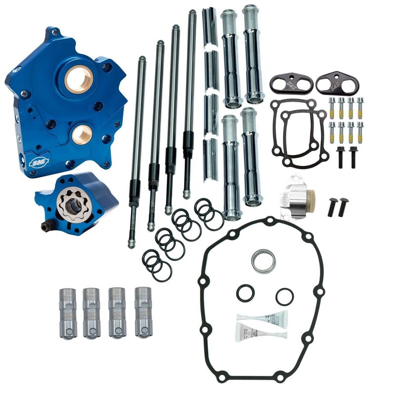 Kamhussats utan kamaxlar S&S krom water cooled M8 17-26