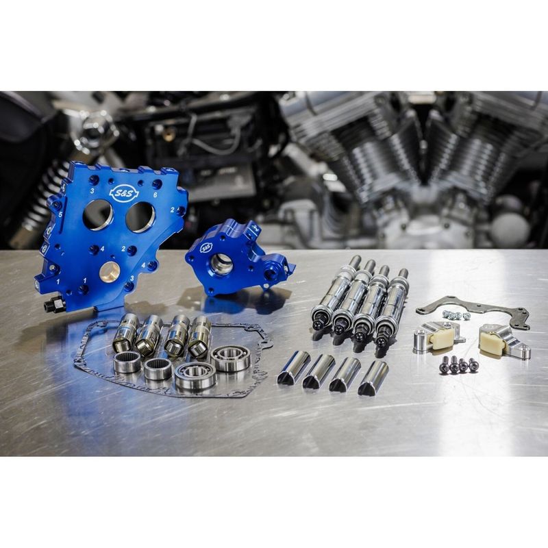 Kamhussats utan kamaxlar S&S Twin Cam 99-06 krom